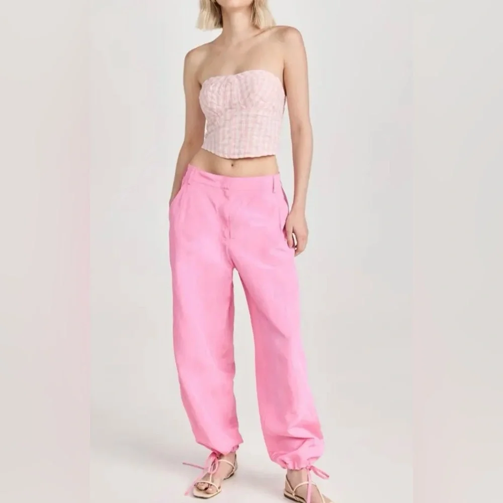 NWT Free People Leilani Gingham Tube Top
